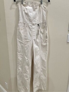 NWT Forever 21 Strapless Denim Jumpsuit